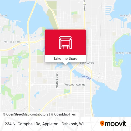 Mapa de 234 N. Campbell Rd