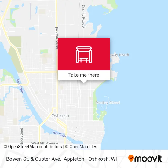 Mapa de Bowen St. & Custer Ave.