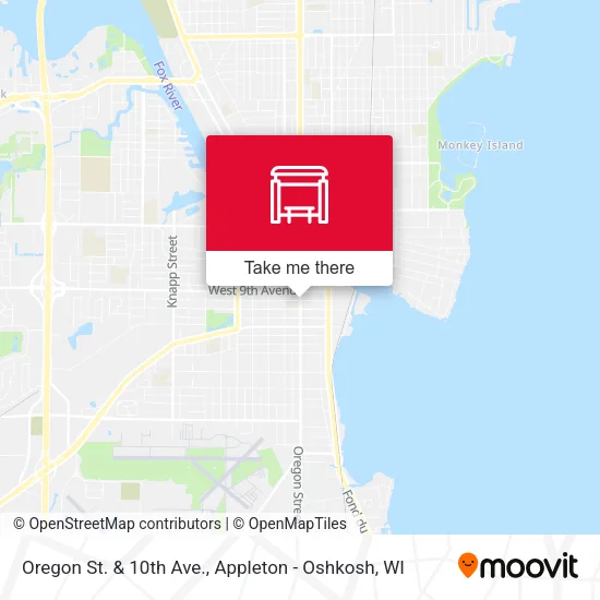 Mapa de Oregon St. & 10th Ave.