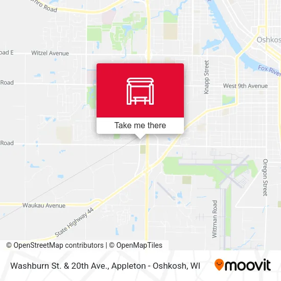 Mapa de Washburn St. & 20th Ave.