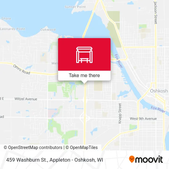 Mapa de 459 Washburn St.