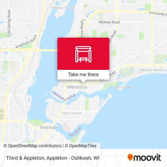 Third & Appleton map