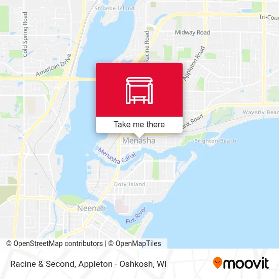 Racine & Second map