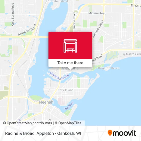 Racine & Broad map
