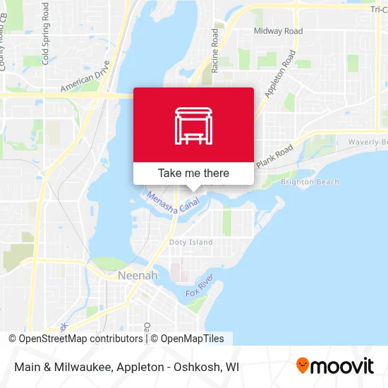 Main & Milwaukee map