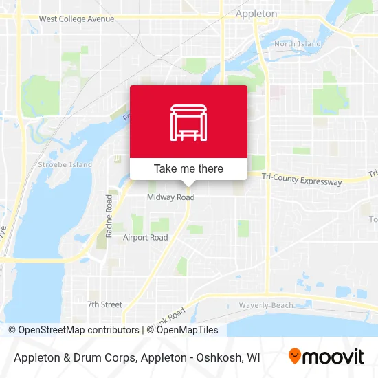 Appleton &  Drum Corps map