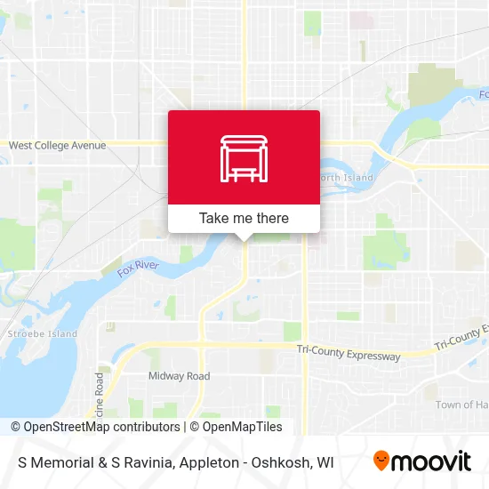 S Memorial & S Ravinia map