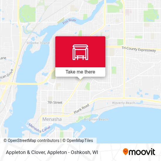 Appleton & Clover map