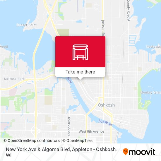 Mapa de New York Ave & Algoma Blvd