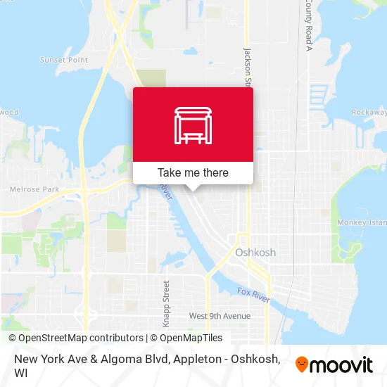 Mapa de New York Ave & Algoma Blvd