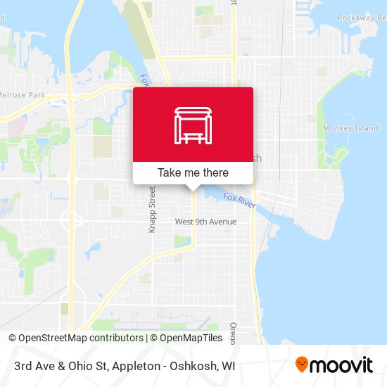 3rd Ave & Ohio St map