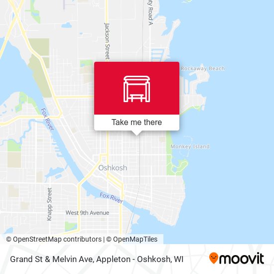 Grand St & Melvin Ave map