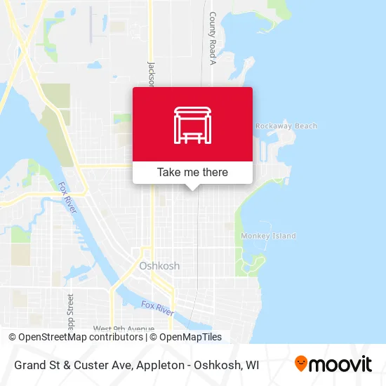 Mapa de Grand St & Custer Ave