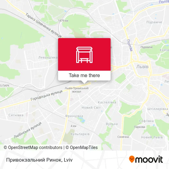 Карта Привокзальний Ринок