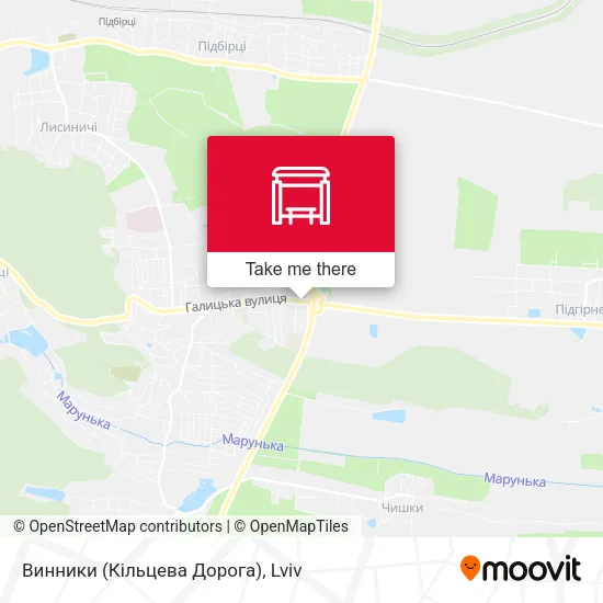 Карта Винники (Кільцева Дорога)