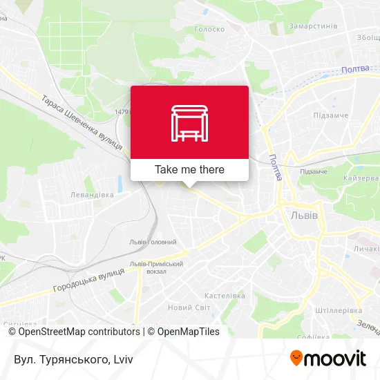 Карта Вул. Турянського
