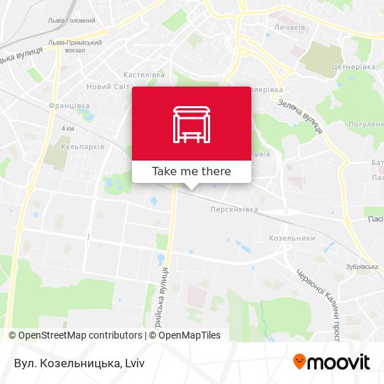 Вул. Козельницька map