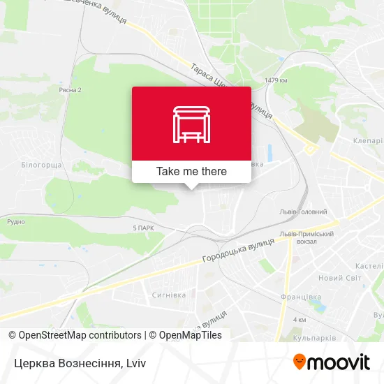 Карта Церква Вознесіння