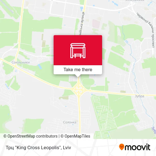 Карта Трц "King Cross Leopolis"