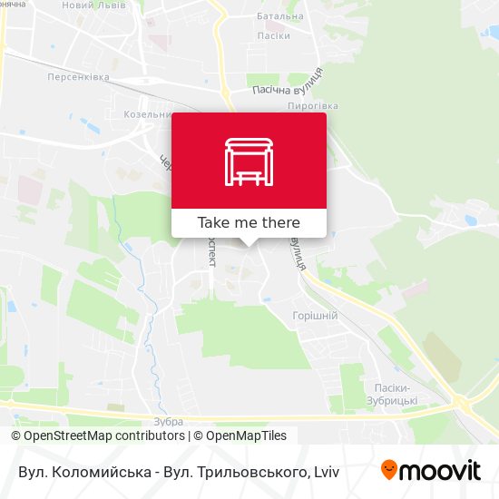 Вул. Коломийська - Вул. Трильовського map