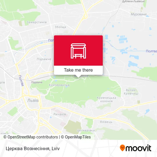 Карта Церква Вознесіння