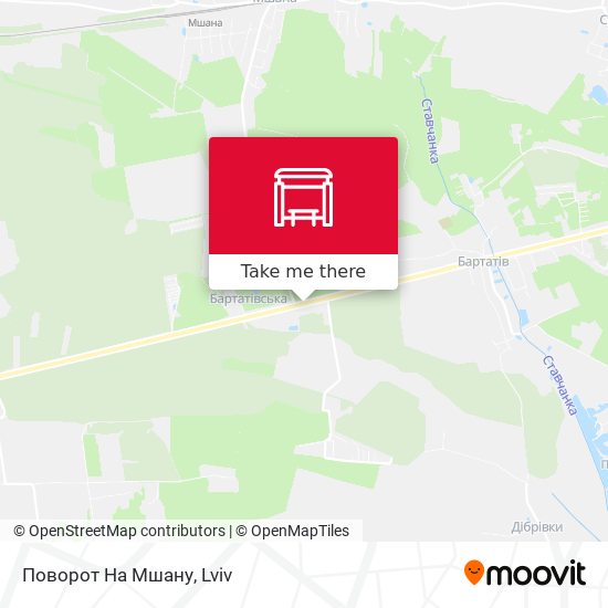 Поворот На Мшану map