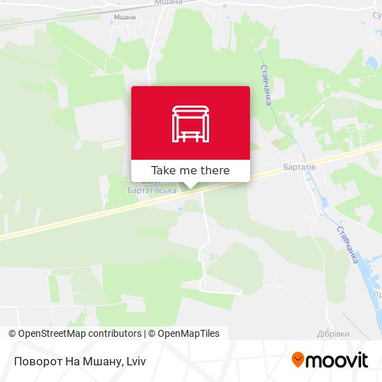 Поворот На Мшану map