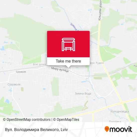 Карта Вул. Володимира Великого