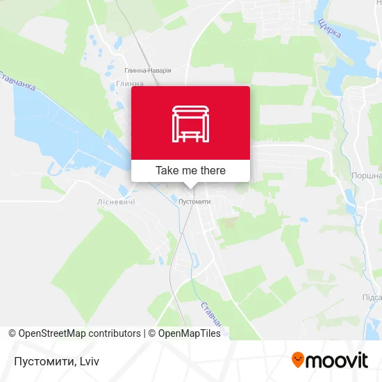 Карта Пустомити