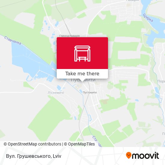 Вул. Грушевського map