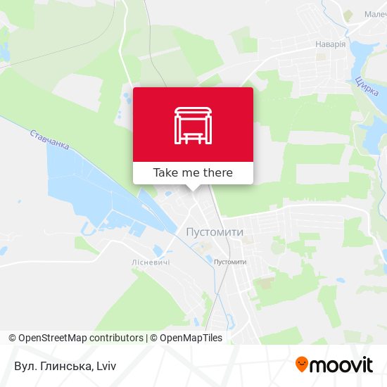 Вул. Глинська map