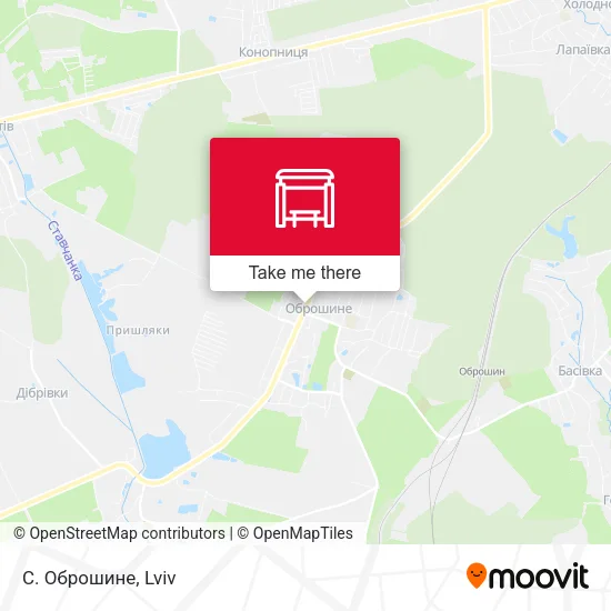 Карта С. Оброшине