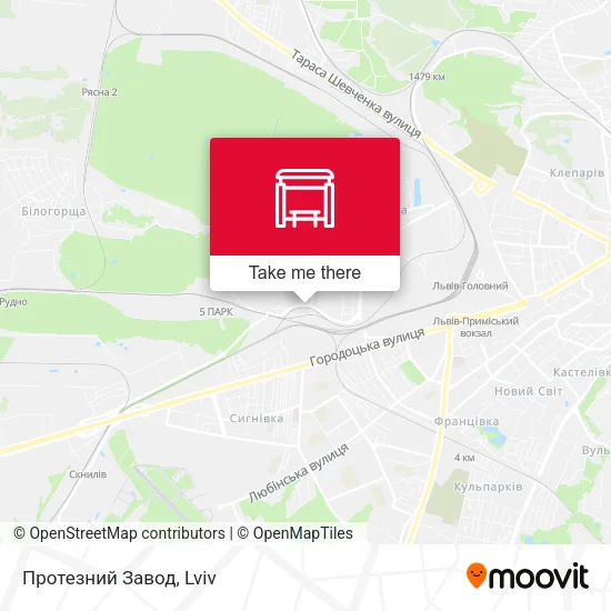 Карта Протезний Завод