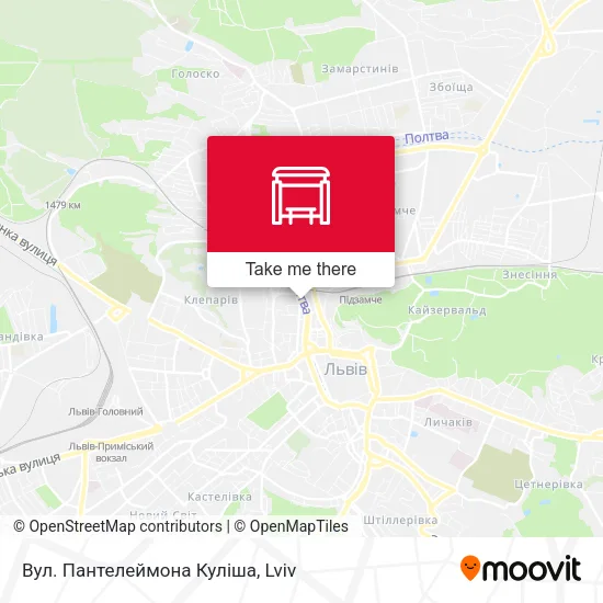 Карта Вул. Пантелеймона Куліша