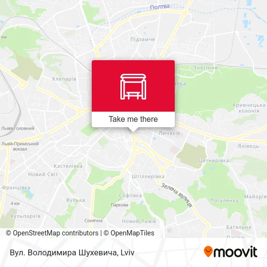 Карта Вул. Володимира Шухевича