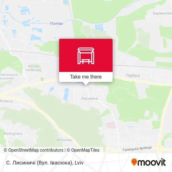 Карта С. Лисиничі (Вул. Івасюка)