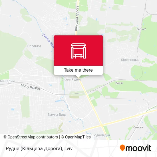 Карта Рудне (Кiльцева Дорога)
