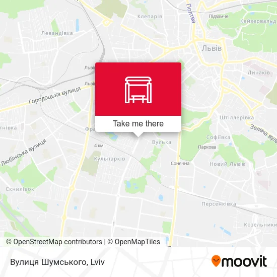 Карта Вулиця Шумського