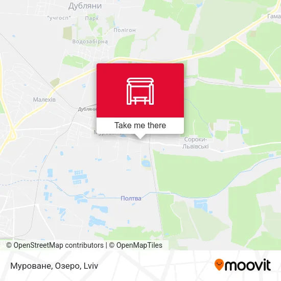 Карта Муроване, Озеро