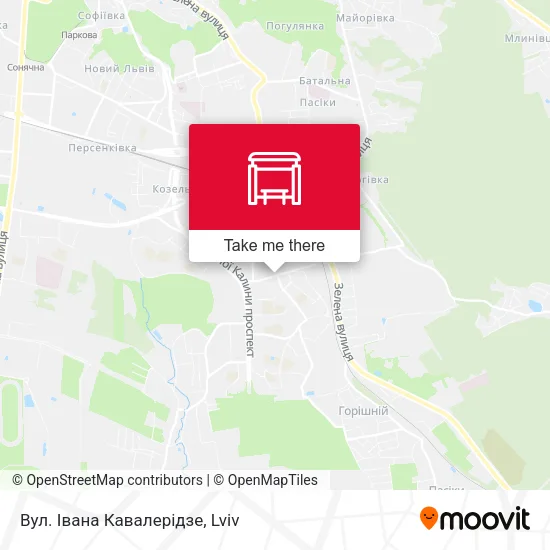 Вул. Івана Кавалерідзе map