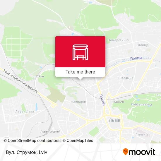 Вул. Струмок map