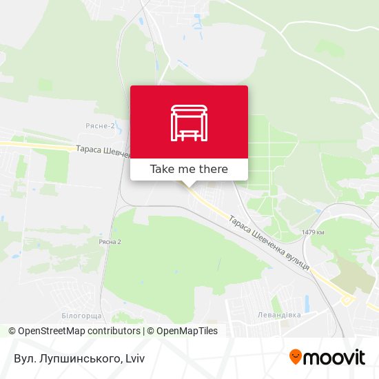 Вул. Лупшинського map