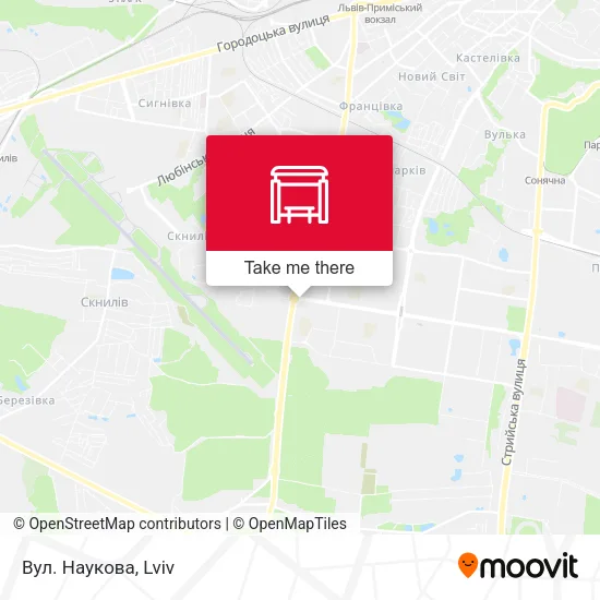 Карта Вул. Наукова