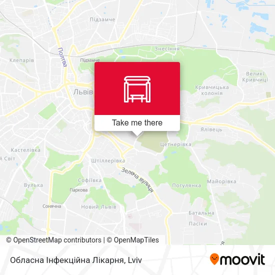 Карта Обласна Інфекційна Лікарня