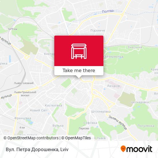 Вул. Петра Дорошенка map