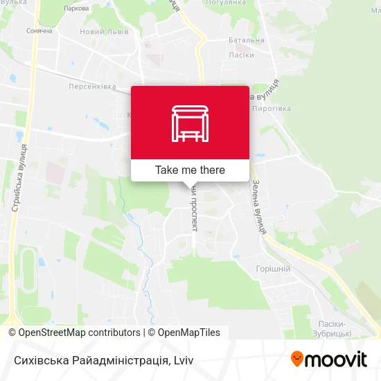 Карта Сихівська Райадміністрація