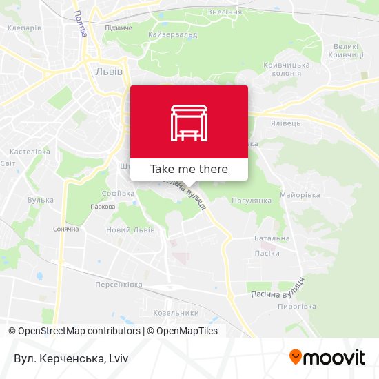 Вул. Керченська map