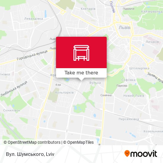 Вул. Шумського map