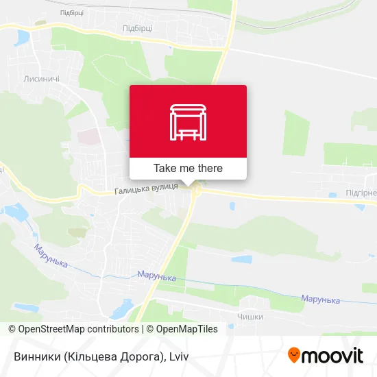 Карта Винники (Кільцева Дорога)