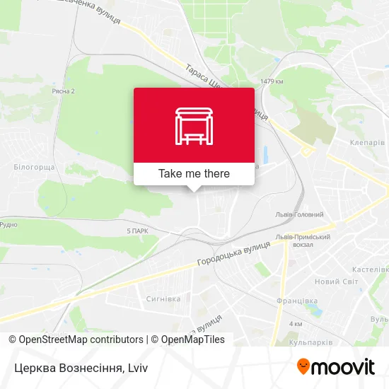 Карта Церква Вознесіння